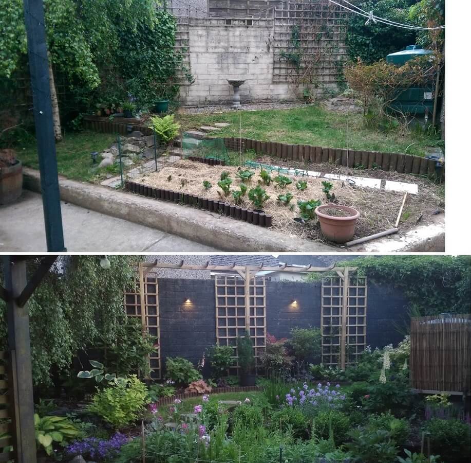 An Irish Redditor shared their incredible backyard transformation, detailing how the garden helped their mental health.