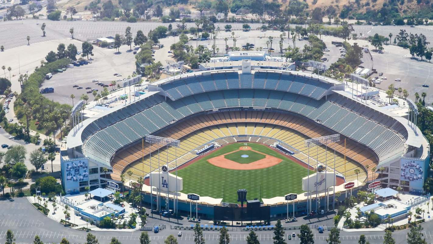 During the offseason, a wild coyote was spotted running around Dodger Stadium in L.A.