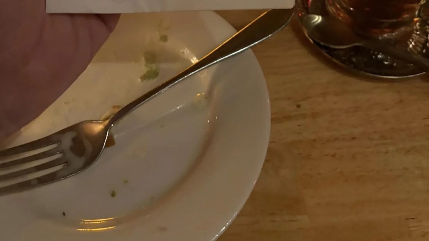 One diner was outraged to find advertisements on the napkins at a restaurant in New York City.