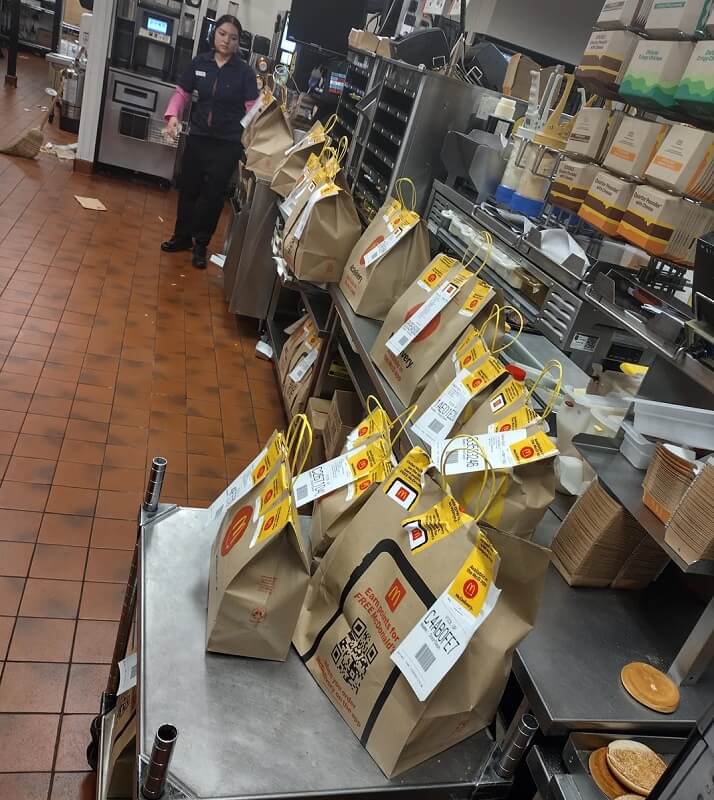 One McDonald's employee revealed poorly managed DoorDash orders and the resulting wasted food.