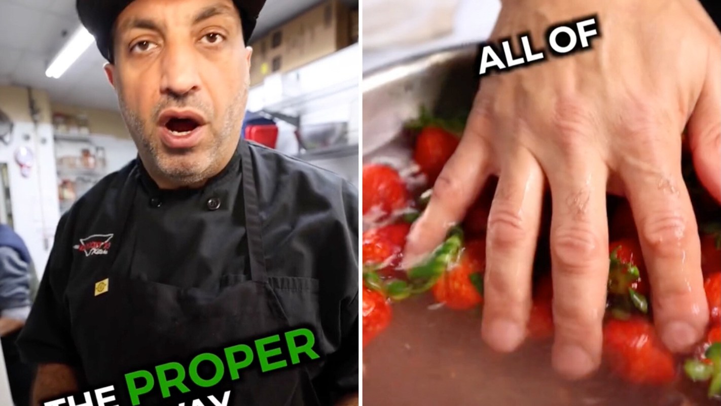 A Detroit chef shared a now-viral TikTok video explaining his easy way to rid pesticide-laden fruit of contaminants.