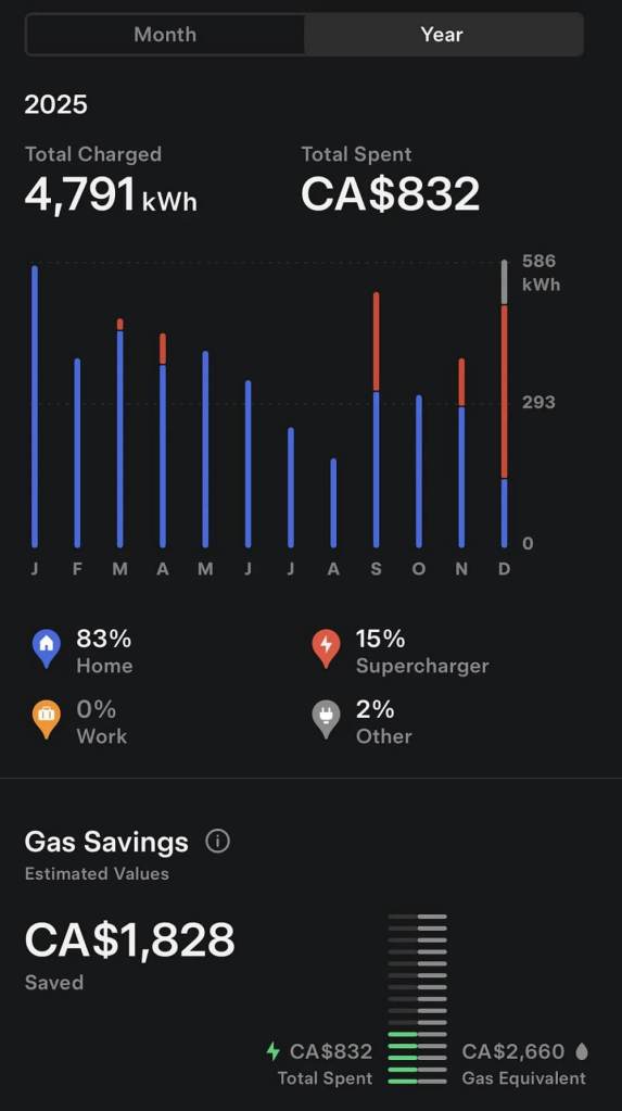 A Tesla owner shared a specific cost breakdown to show exactly how much they were saving with their new electric vehicle.