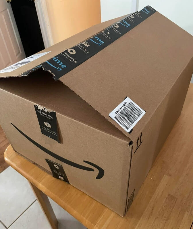 One Redditor received a large box from Amazon and was surprised by how much packaging waste was inside when they opened it.