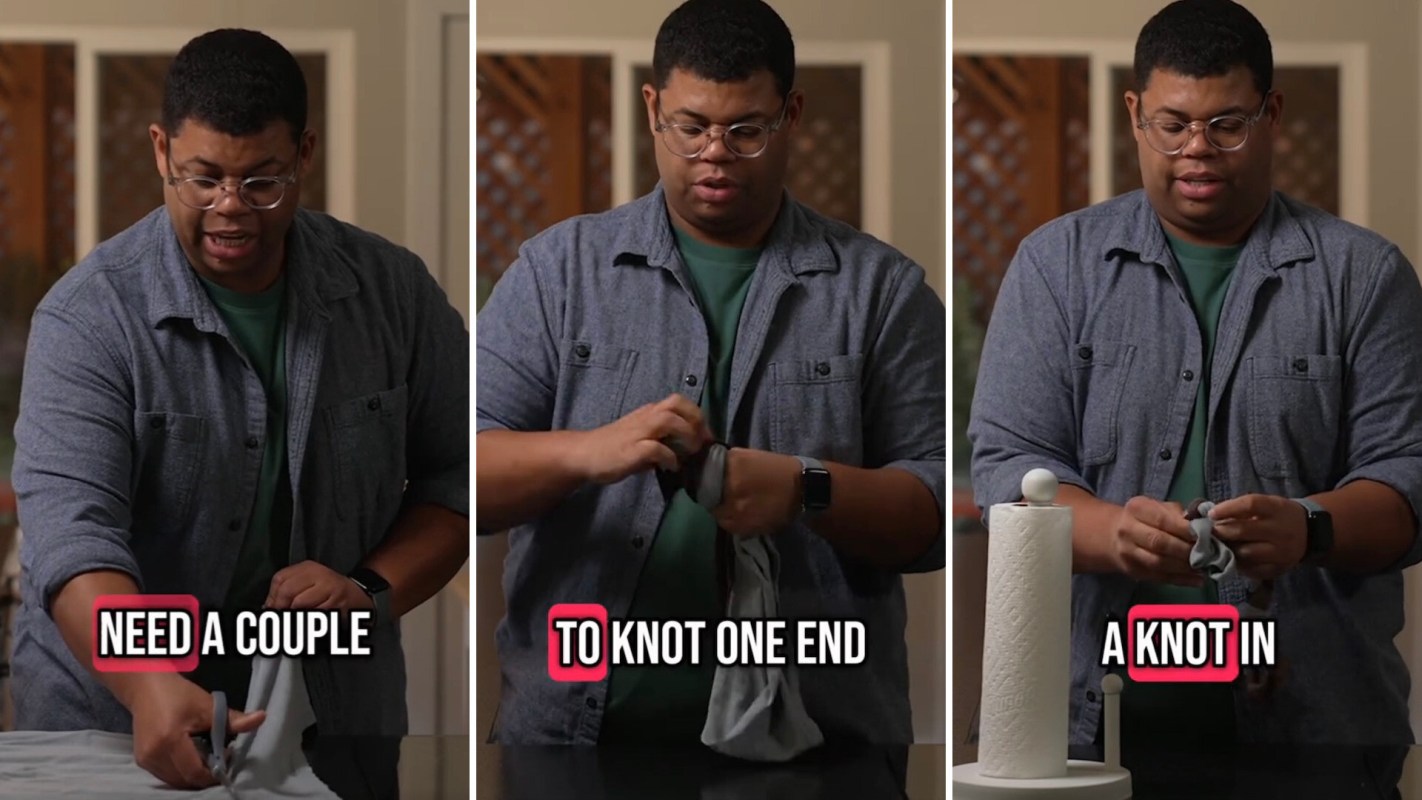 A popular lifestyle hacker shares his secret for making a DIY dog chew toy out of the old t-shirts you have lying around.