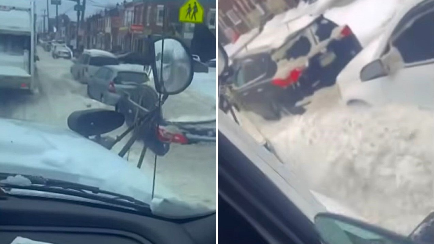 A Department of Sanitation worker filmed himself improperly operating one of the city's snowplow trucks in the aftermath of a storm.