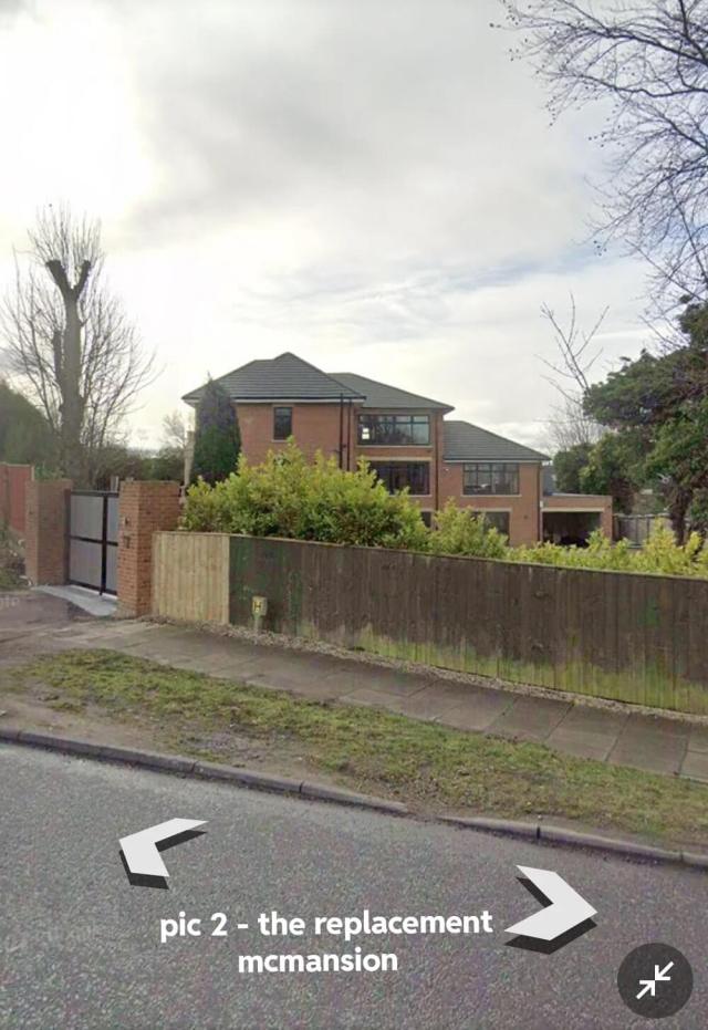 A set of before-and-after photos is reigniting a familiar debate about McMansions and neighborhood character.