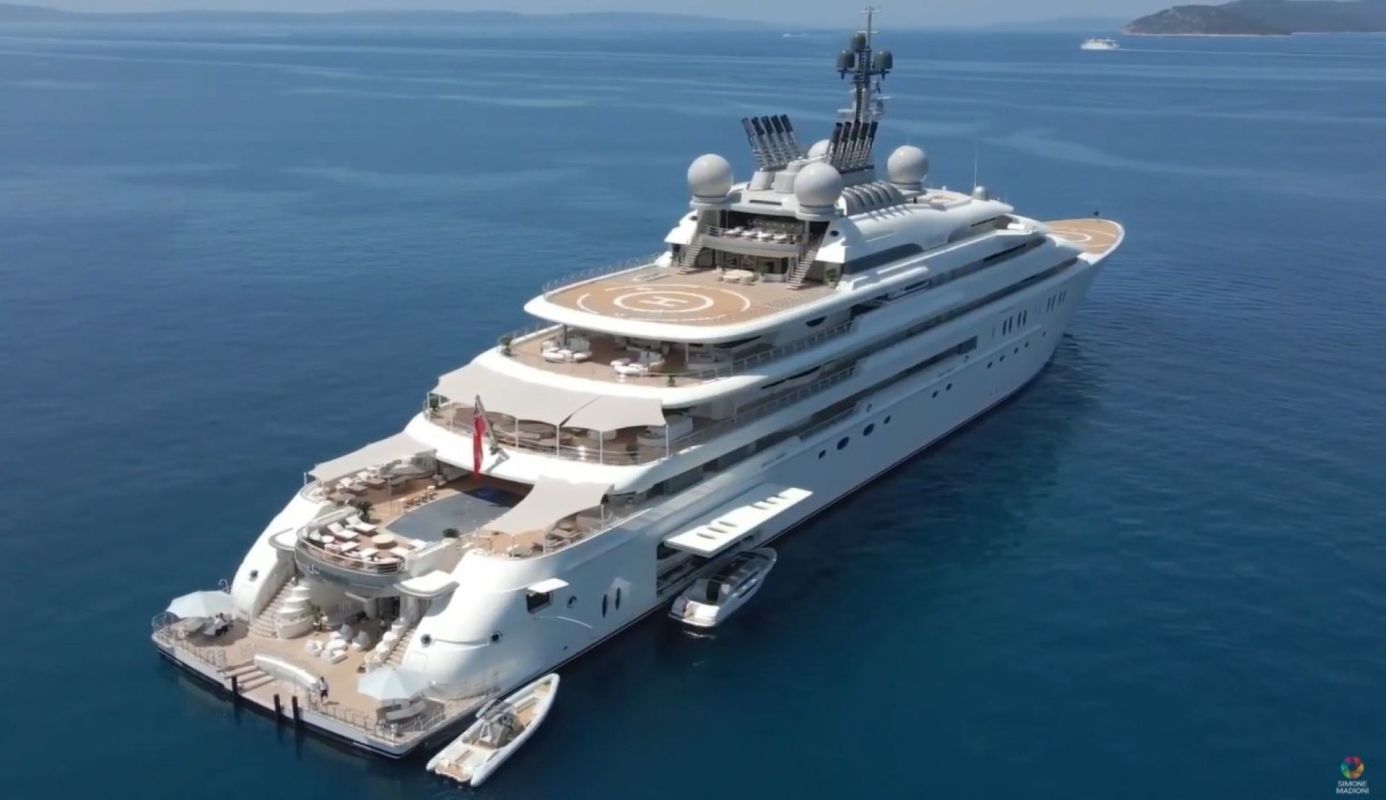 One of the world's largest megayachts, named Opera, traveled nearly 30,000 nautical miles in just one year.