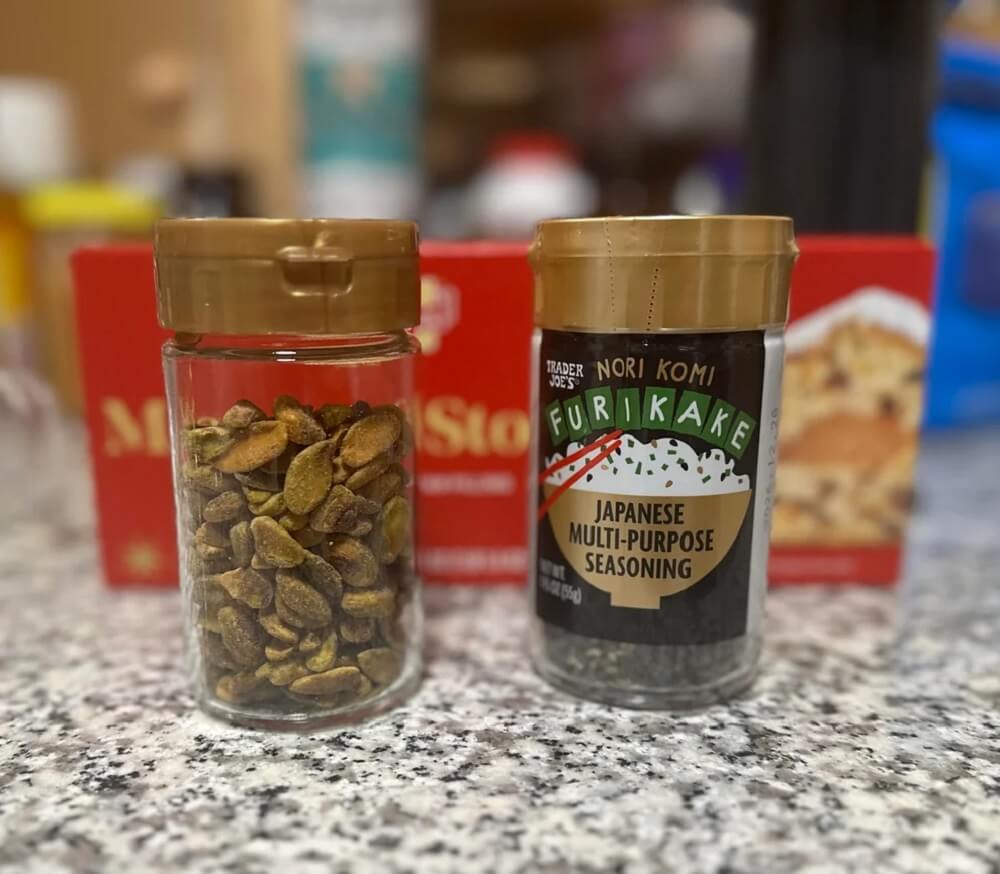 A Trader Joe's shopper is going viral after sharing a simple, affordable method for repurposing old seasoning containers.