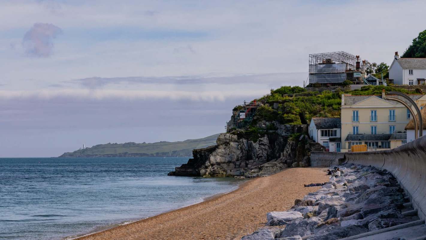Around 200 meters of road on a UK shoreline was destroyed due to storms and rising sea levels.