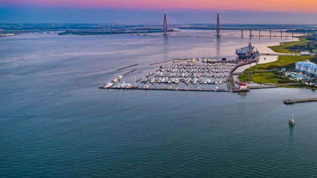 A photo of a "weird boat" off the coast of South Carolina has stirred up curiosity, with Reddit users debating its purpose.
