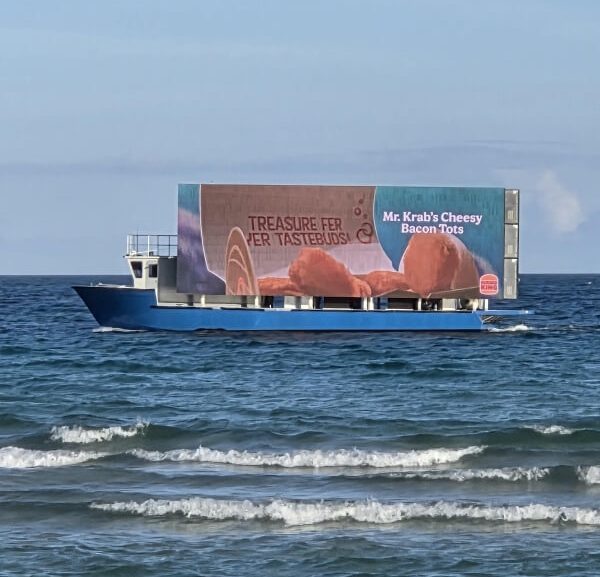 One Reddit user shared a photo of a billboard for a casino floating on the ocean, angering fellow Redditors.