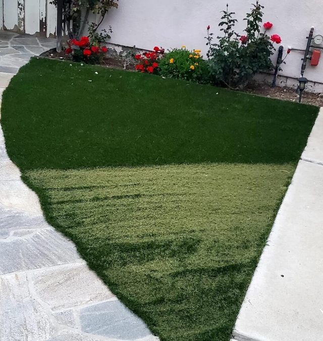 A Redditor shared the amusing aftermath of a neighbor who attempted to mow artificial turf.