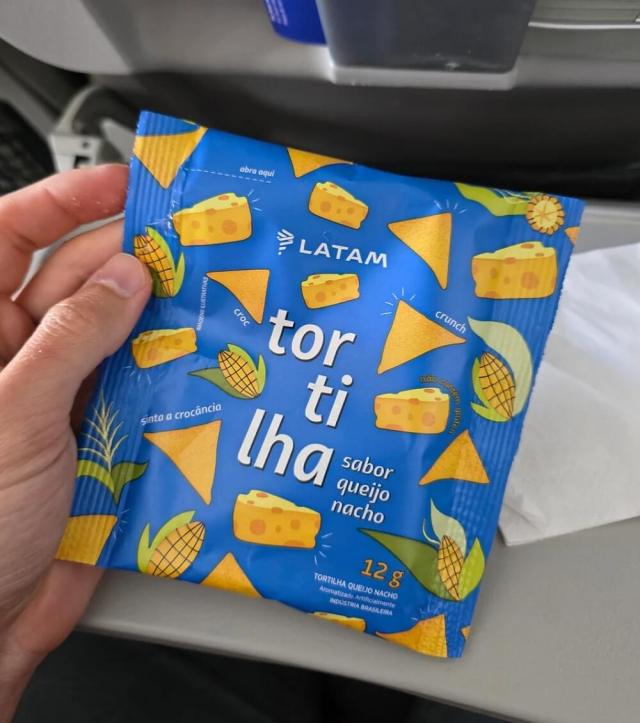 One Reddit user called out LATAM Airlines for serving a ridiculously small snack in a needlessly large plastic package.