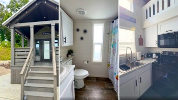 There's a common misconception that tiny homes must be cramped, but this video tour proves that they can be quite spacious.