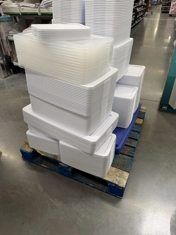 A Walmart employee lamented about the company's excessive plastic waste, revealing how many extra lids they had to dispose of.