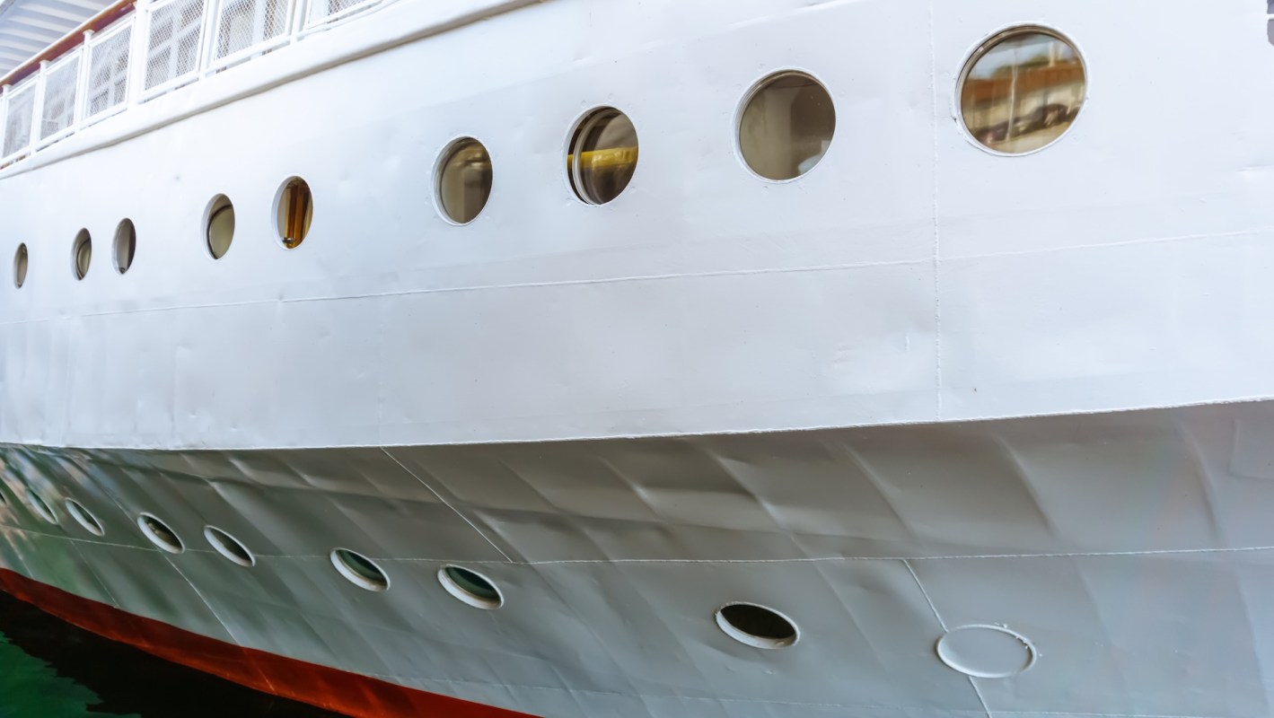 The TikTok video, posted by Paige Wooldridge, showed a gigantic boat.