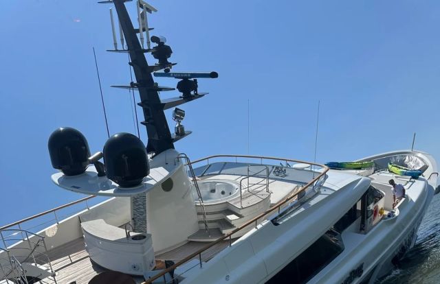 A post on the r/YachtPorn subreddit showed the LoveBug yacht capsized in Maryland's Rhode River.