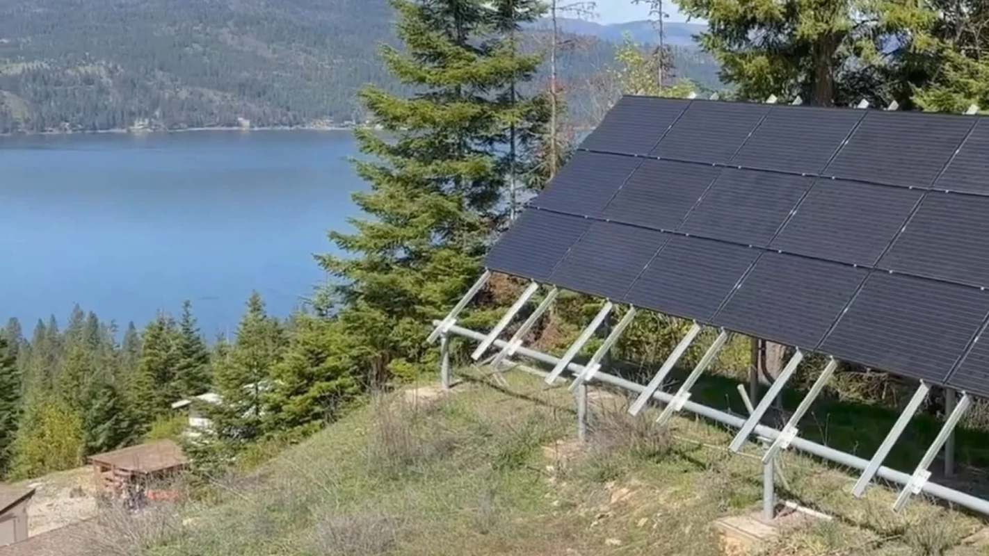 DIY solar panel system, slightly cropped.
