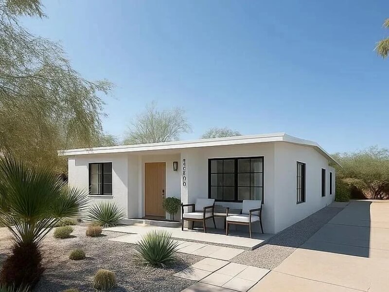 The listing showed an AI-generated image of the home as its main photo, rather than the actual property.