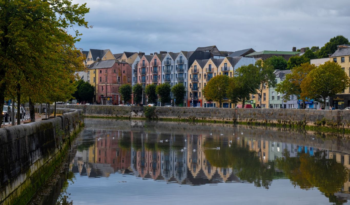 Record-level rains are causing sea levels to rise and putting the Irish coastal city of Cork at risk of flooding.