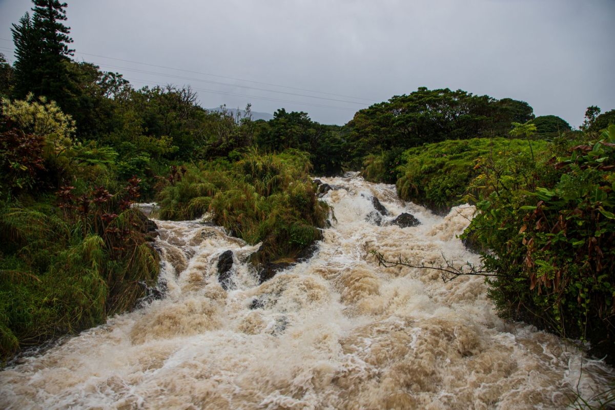 Pe'epee Falls on the island of Hawai'i.