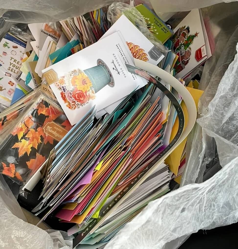 One Redditor posted about their experience finding hundreds of brand-new cards that were left in a retailer's bin.