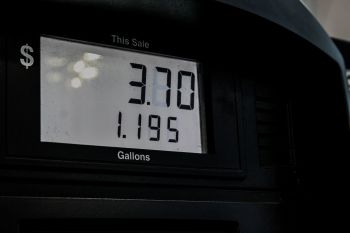 Gas prices going up at pump.