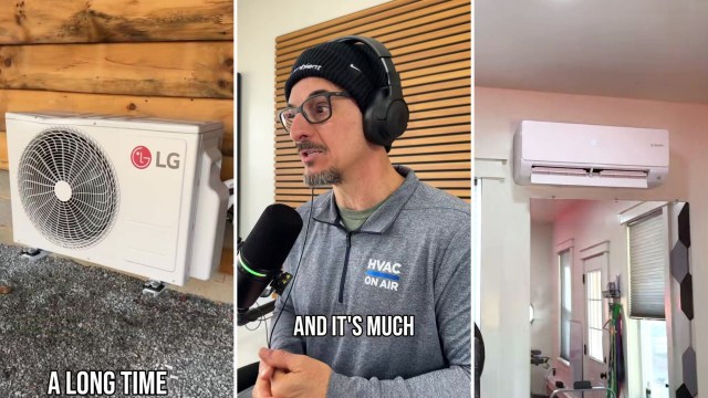 Energy expert talking about heat pumps' energy efficiency.