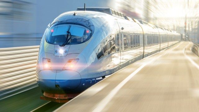 High-speed rail train.