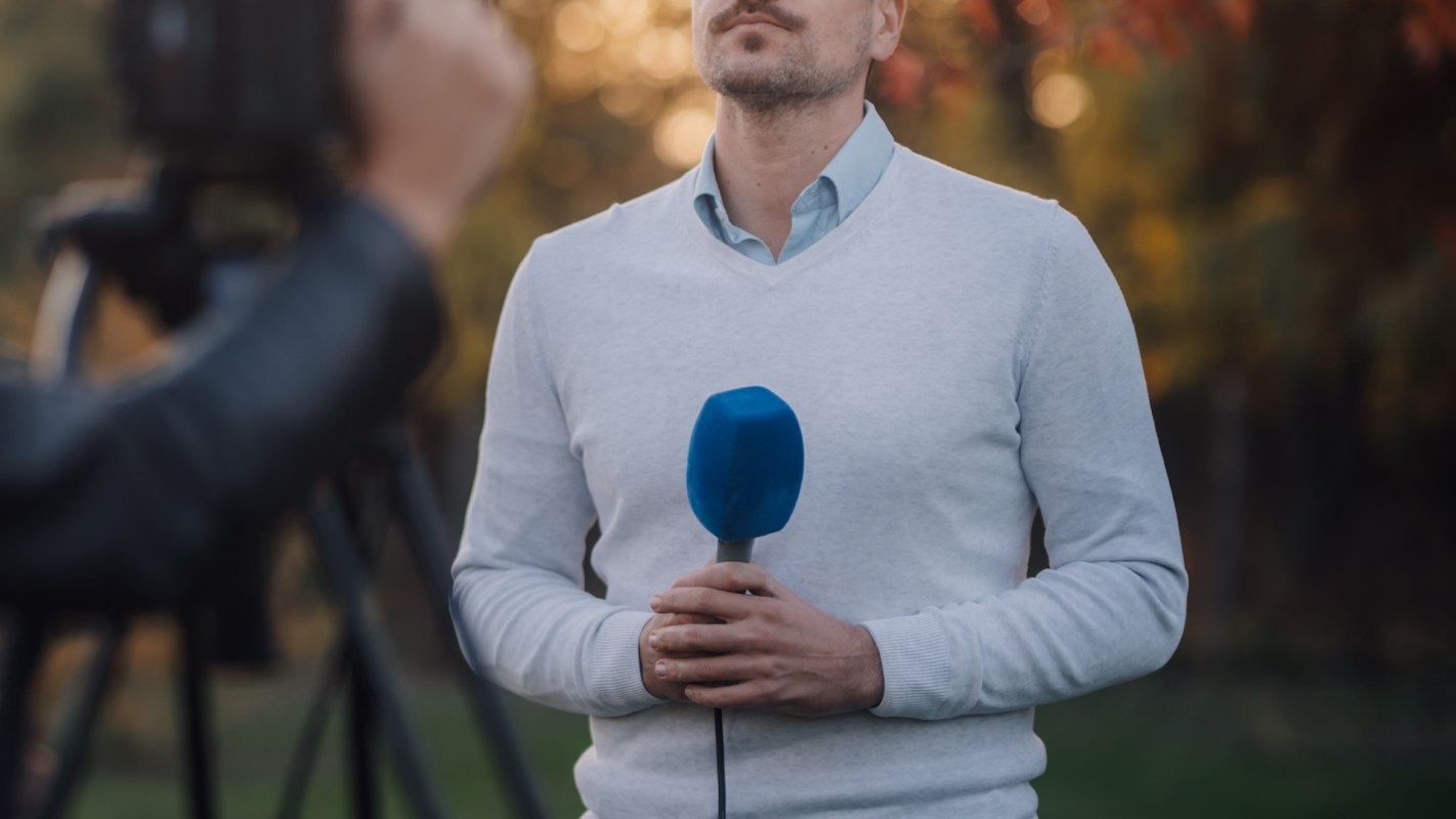 A news reporter covering the incident had a close call on camera while a woman was clawed by a bear in the foothills of Monrovia, California.