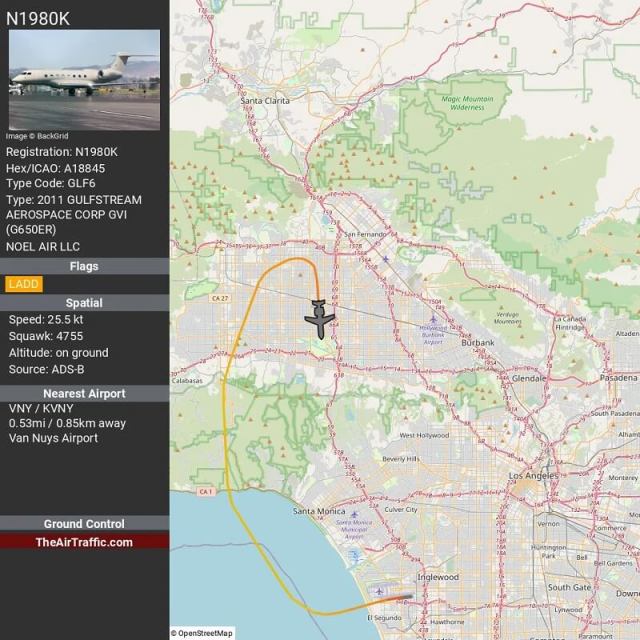 Kim Kardashian's jet landed in Van Nuys, California, after a nine-minute flight from Los Angeles, prompting a strong reaction from Redditors regarding its environmental toll.