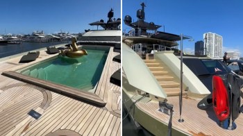 A TikTok video posted by Boat Buddies gives viewers a glimpse inside a $22 million superyacht, sparking a discussion on material waste and excess.