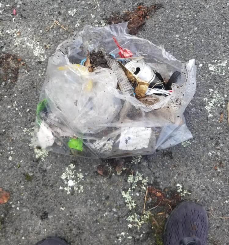 One New Zealand resident took matters into their own hands and collected the trash scattered on the street.