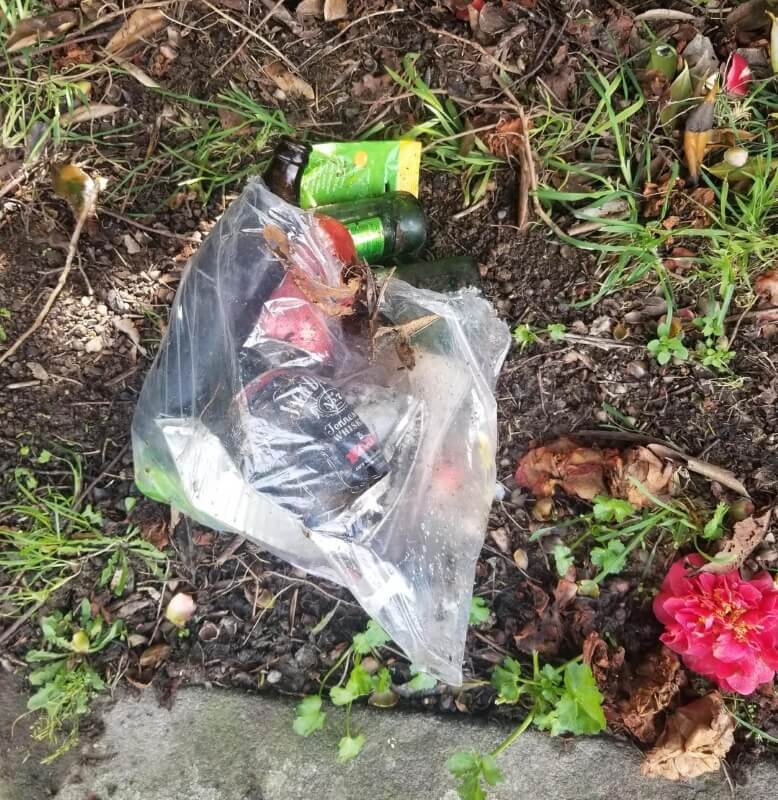 One New Zealand resident took matters into their own hands and collected the trash scattered on the street.