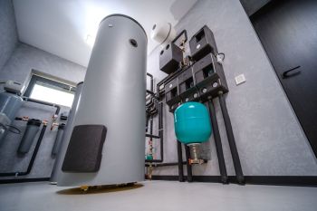 A heat pump water heater uses about a quarter of the energy that an electric resistance water heater does.