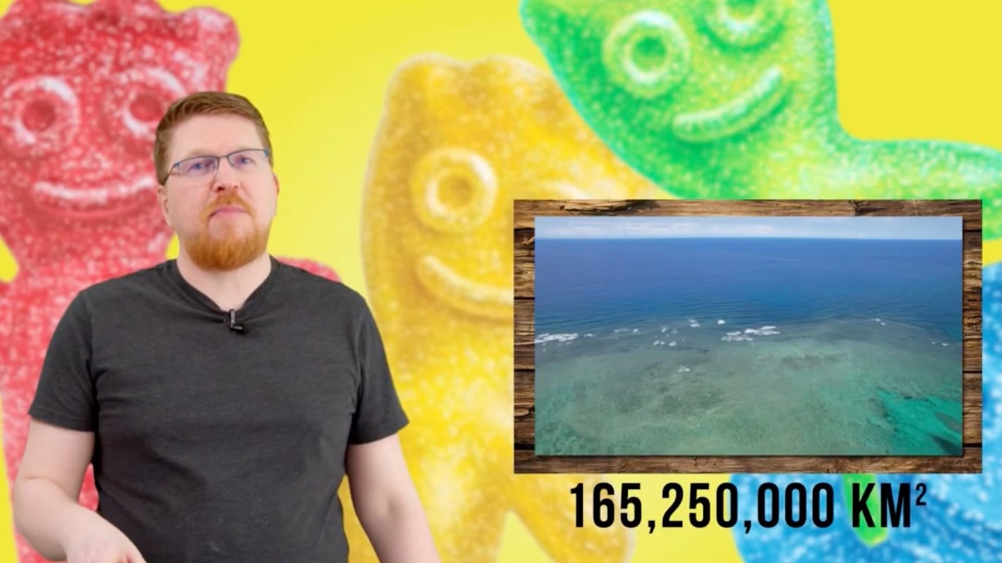 A person talking about the Great Pacific Garbage Patch.