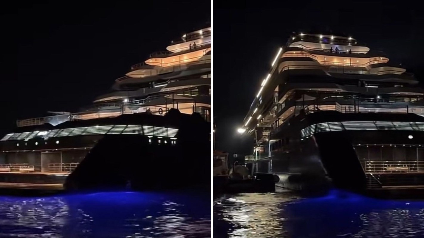 The Ritz-Carlton's gaudy flagship superyacht: Evrima.