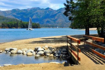 A small bridge near Whiskeytown Lake in northern California.