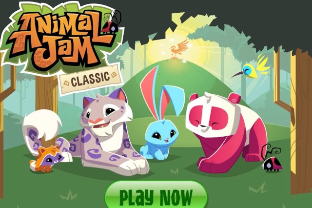An Animal Jam title screen.