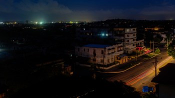 An almost complete blackout of a neighborhood.