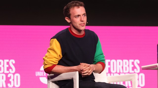Bolt CEO Ryan Breslow speaks on stage at the Forbes Under 30 event.