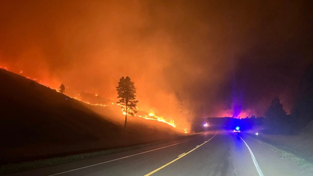 A wildfire in Nebraska.