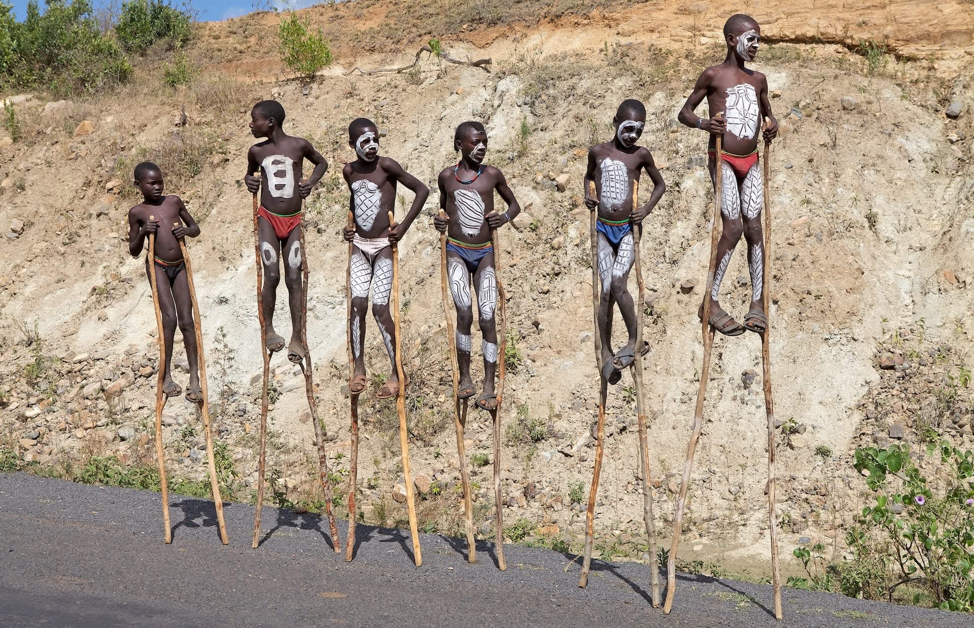 Viral clip of Ethiopian stilt walkers sparks fascination and cultural explanations online