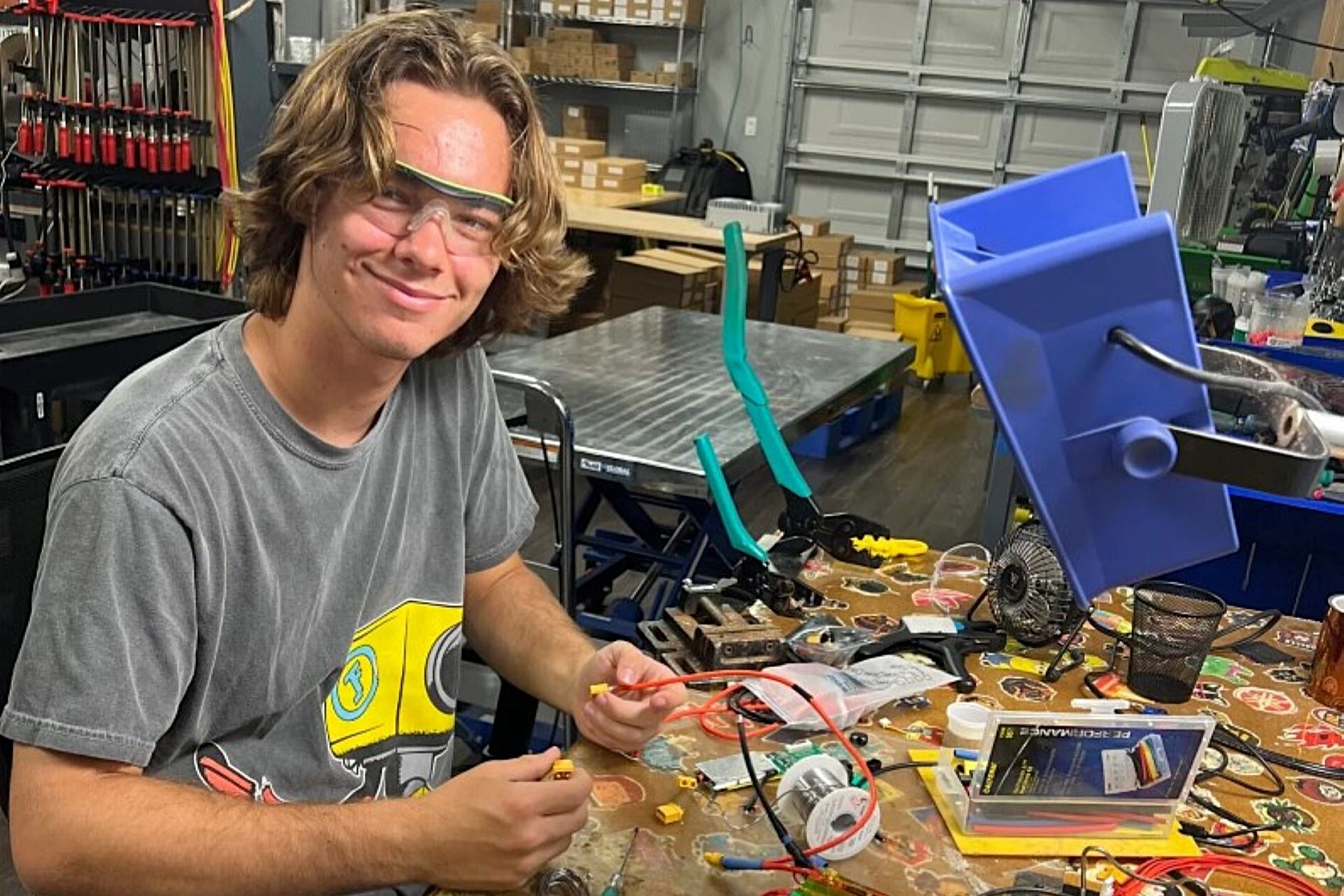 After hurricane season, a Florida teen built a 282-pound home battery to rival Tesla Powerwall for half the price