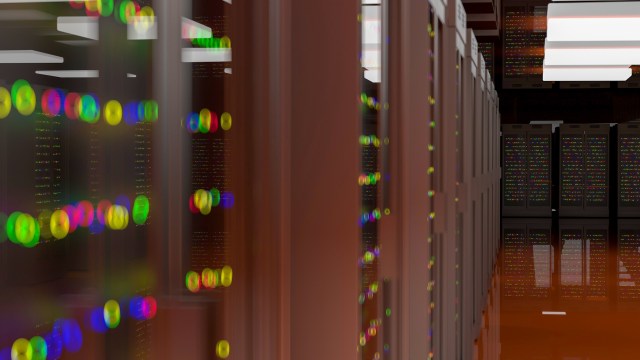 Servers in a data center.