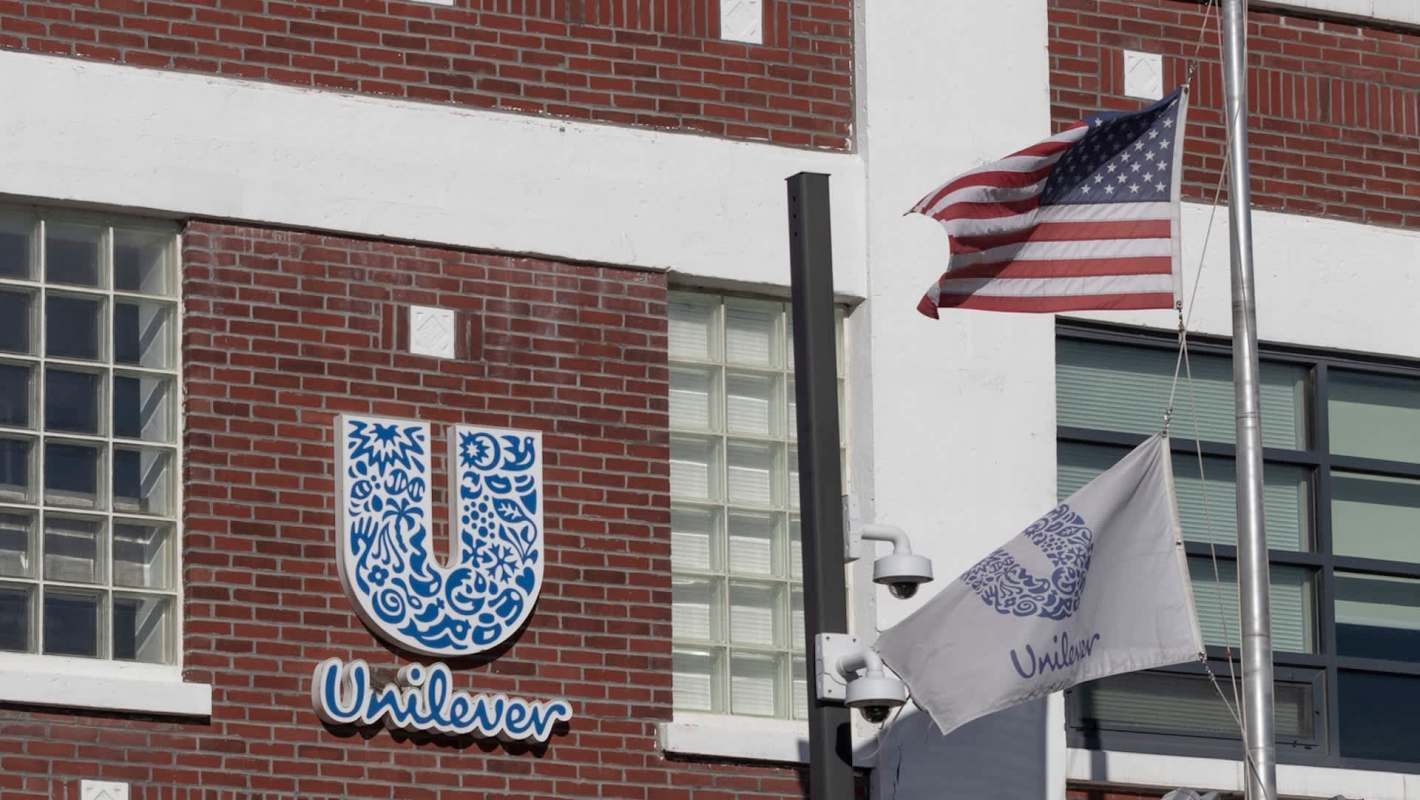 A brick building with the Unilever logo.