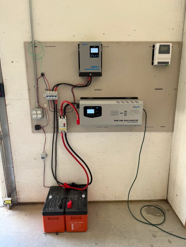 An inverter and battery storage system.