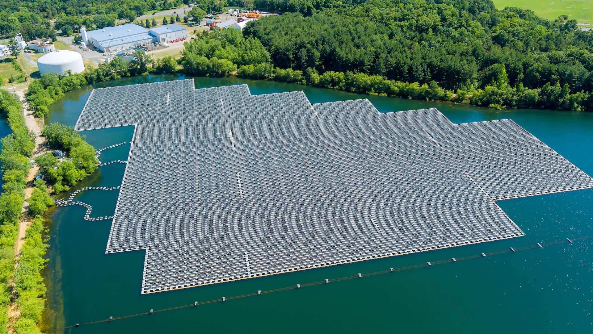 Oregon's first floating solar array will power 60 homes, cut bills, and save 1.5 million gallons of water annually