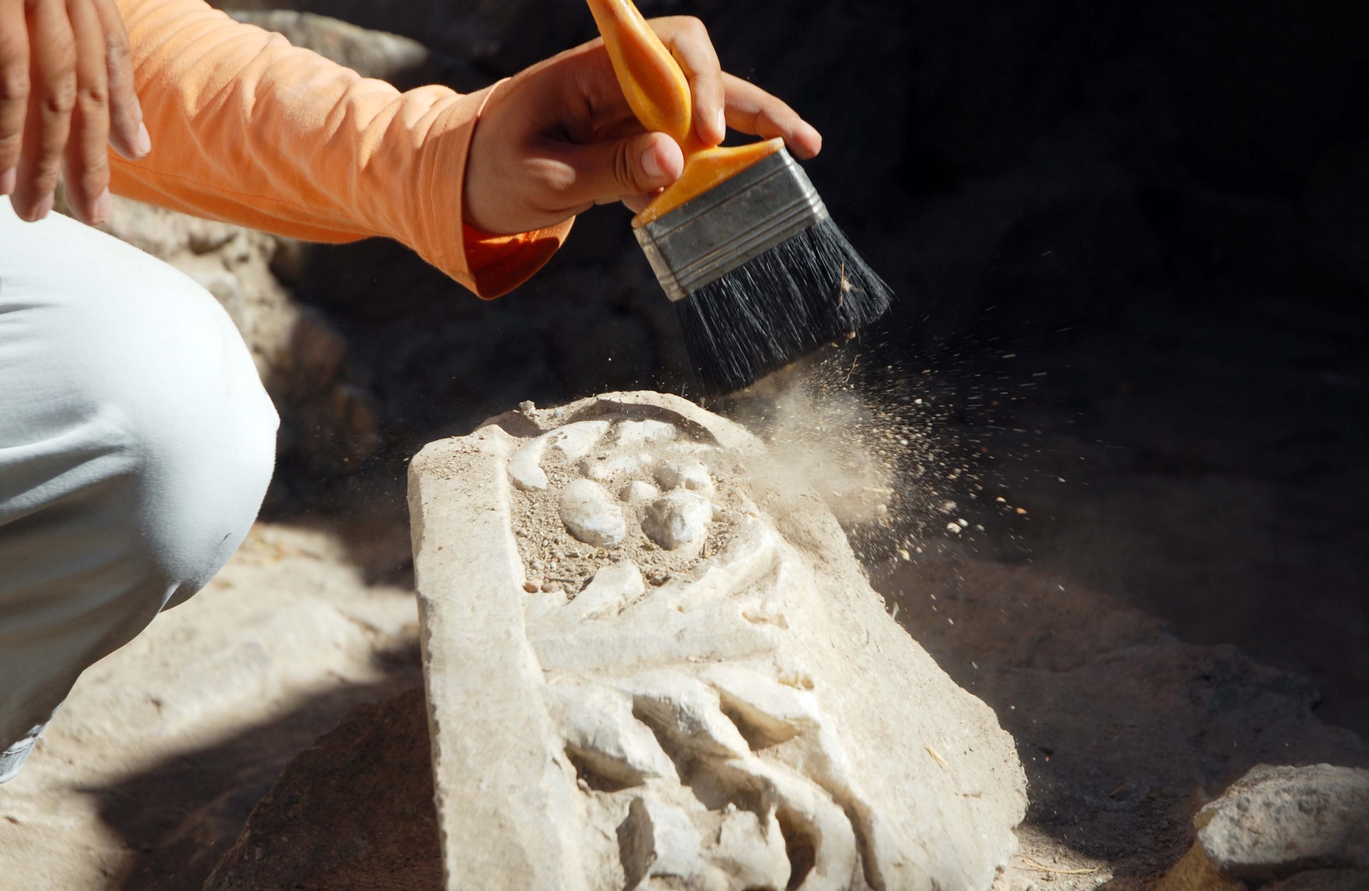 Archaeologists uncover towering Roman tomb on Turkey's coast with marble sarcophagus