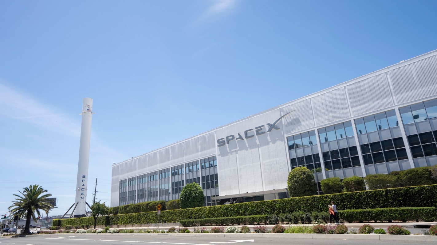 A SpaceX building.